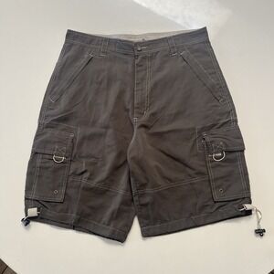 Vintage Morango Cargo Shorts Mens 35 Grey Hiking Outdoor Lightweight